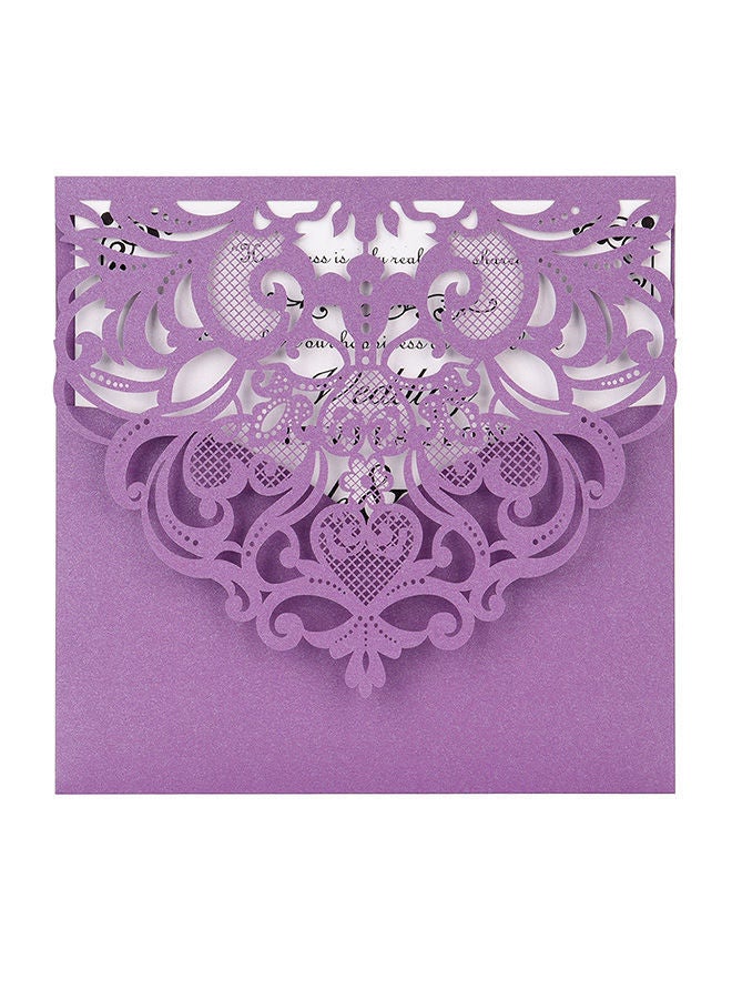 20-Piece Pearl Laser Cut Wedding Invitation Card