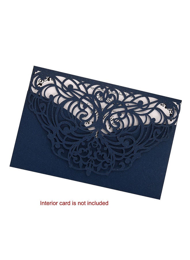 10-Piece Floral Pattern Decorative Invitation Card Set D1228 219centimeter