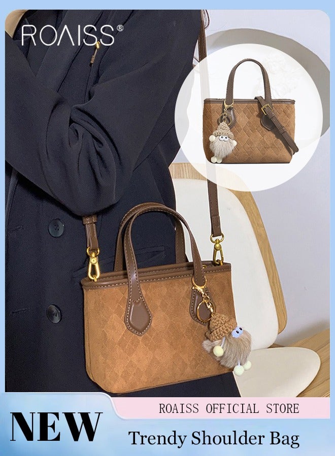 Bucket Bag for Women Can Be Used As A Cross-Body Bag Frosted Fashionable and Versatile Retro Casual