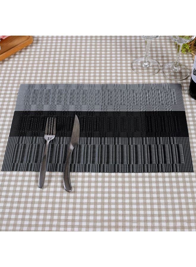 PVC Waterproof Placemat Black/Grey