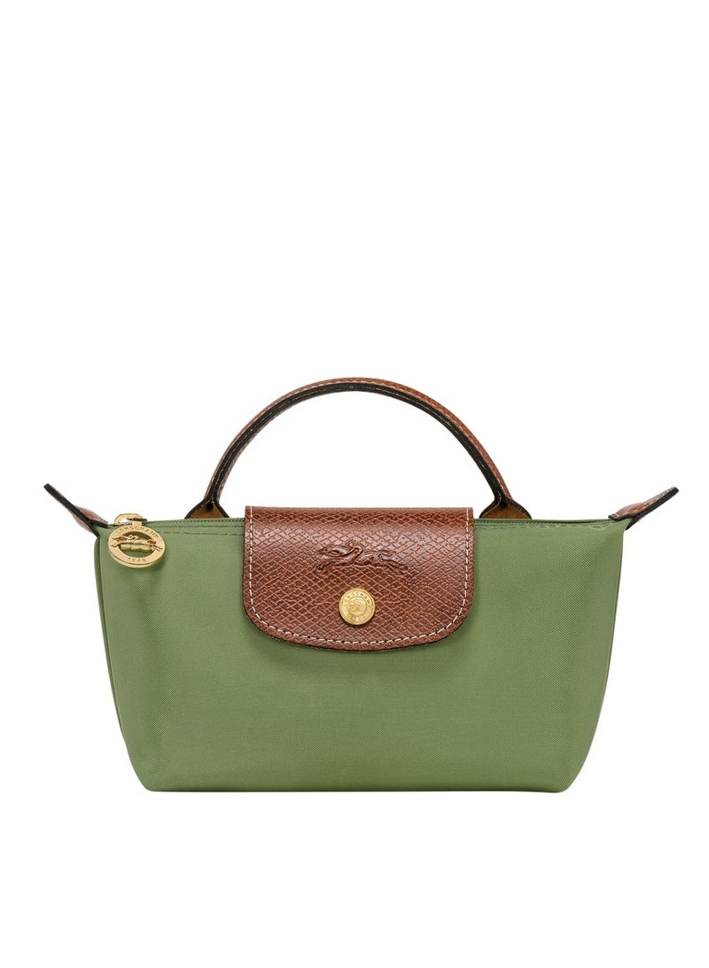 Women's Mini Makeup Bag, Handbag, Shoulder Bag Moss green Classic