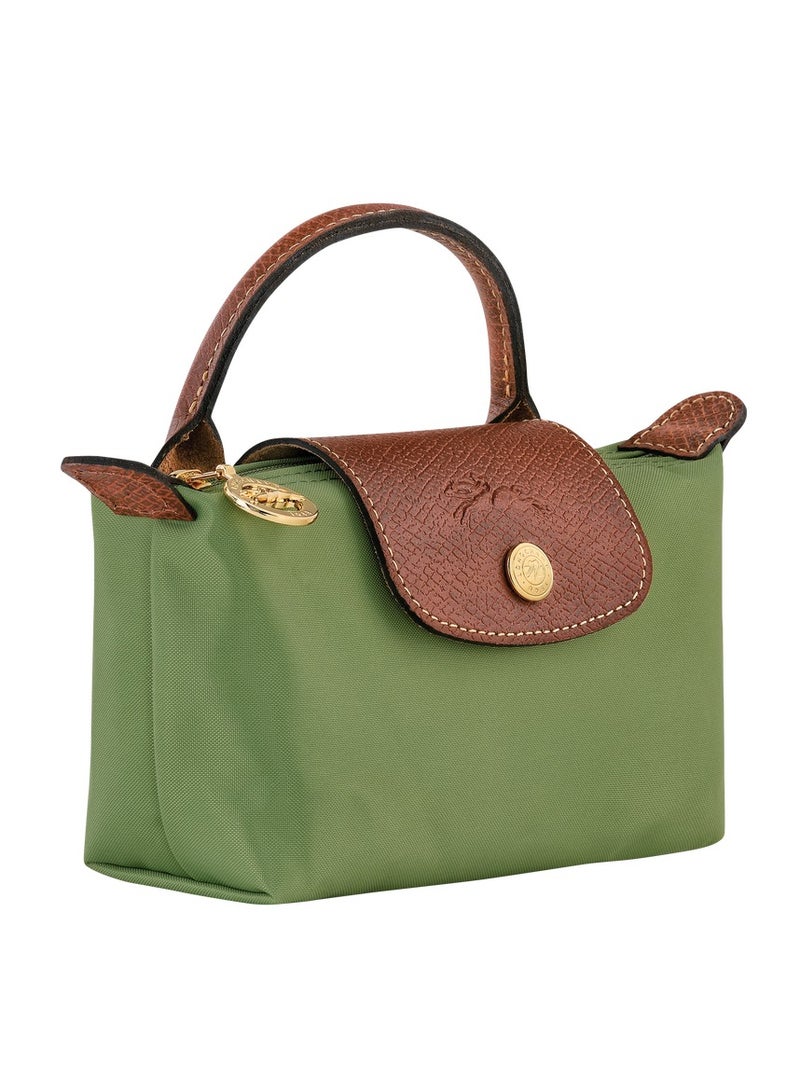 Women's Mini Makeup Bag, Handbag, Shoulder Bag Moss green Classic