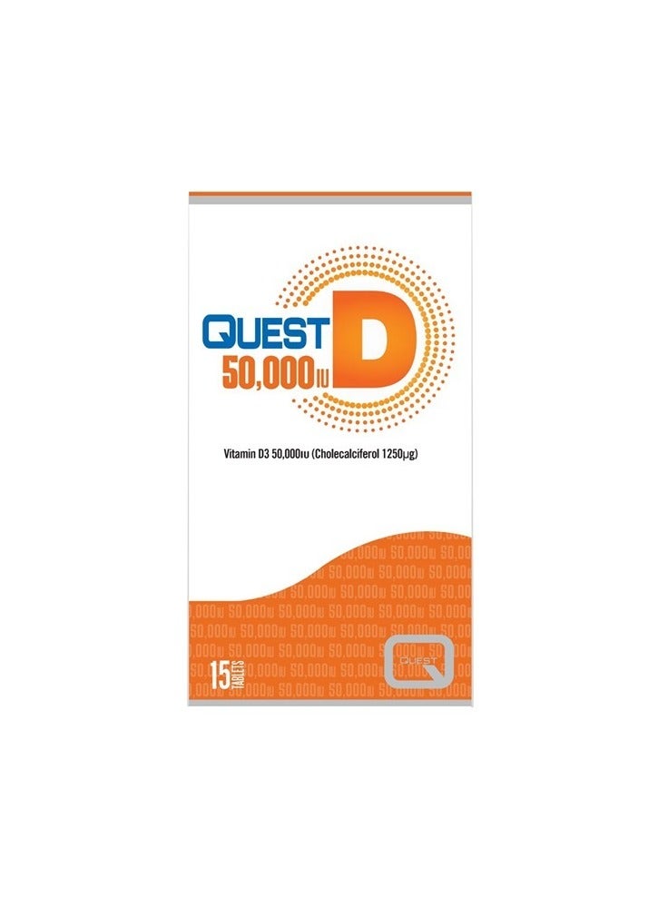 QUEST D 50000 IU TAB 15S