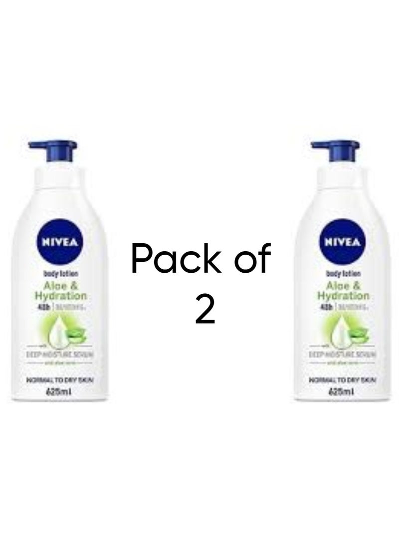 Aloe And Hydration Body Lotion 400ml Pack Of 2