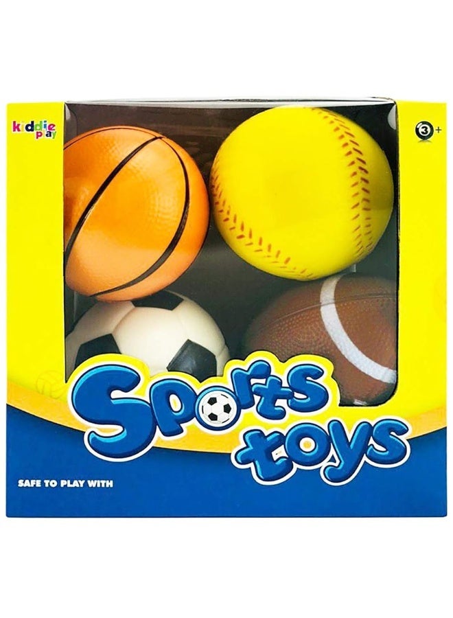 Kiddie Play Set of 4 Balls for Toddlers 4