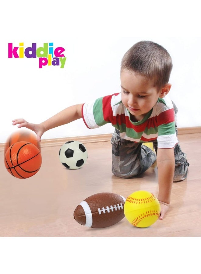 Kiddie Play Set of 4 Balls for Toddlers 4