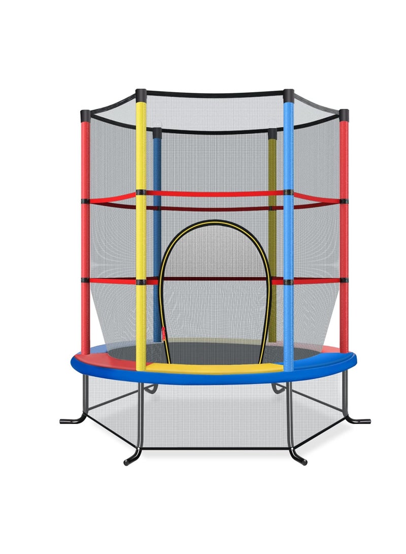 Trampoline Fitness Jump Indoor Children's Round Trampolines With Enclosure