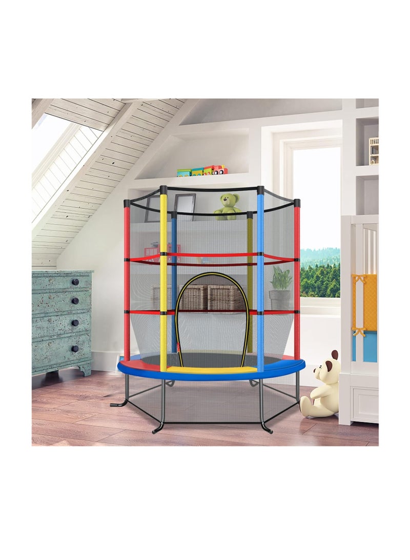 Trampoline Fitness Jump Indoor Children's Round Trampolines With Enclosure