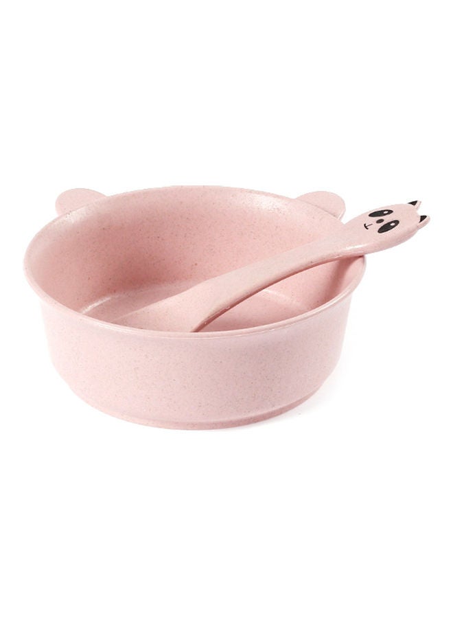 2-Piece Panda Design Feeding Food Bowl And Spoon Set
