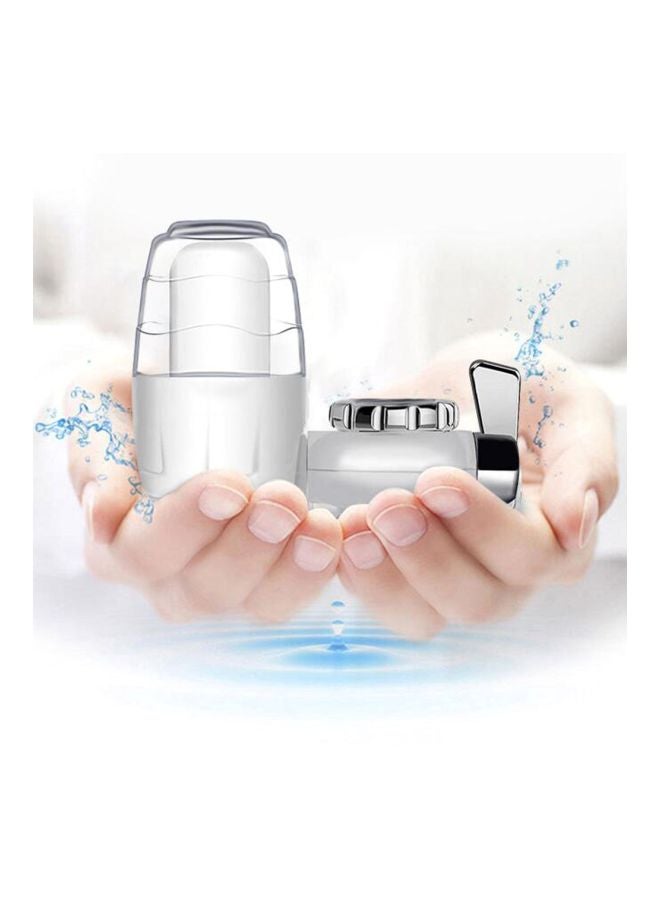 Plastic Faucet Water Filter White/Blue/Silver 15x11x5.5mm