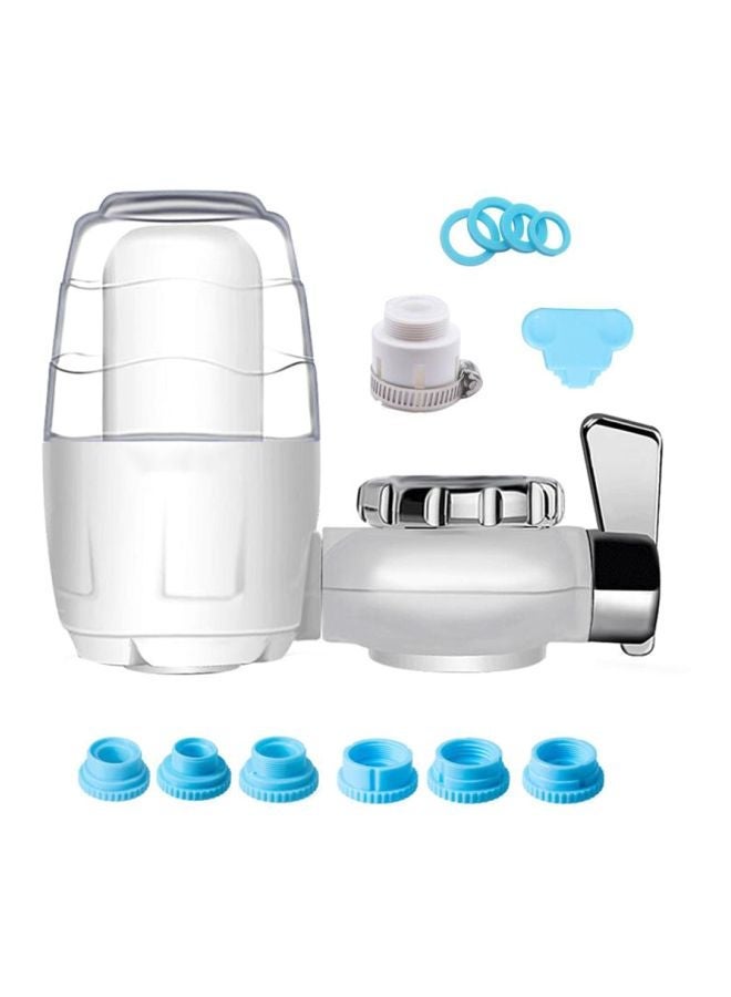Plastic Faucet Water Filter White/Blue/Silver 15x11x5.5mm