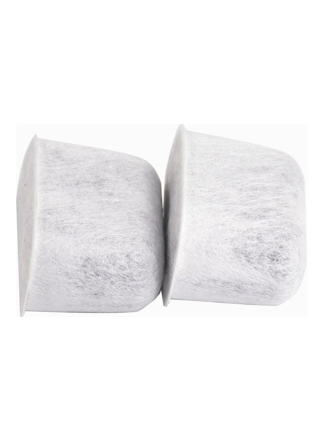 12-Piece Replacement Coffee Filter White 4.8 x 3.2cm