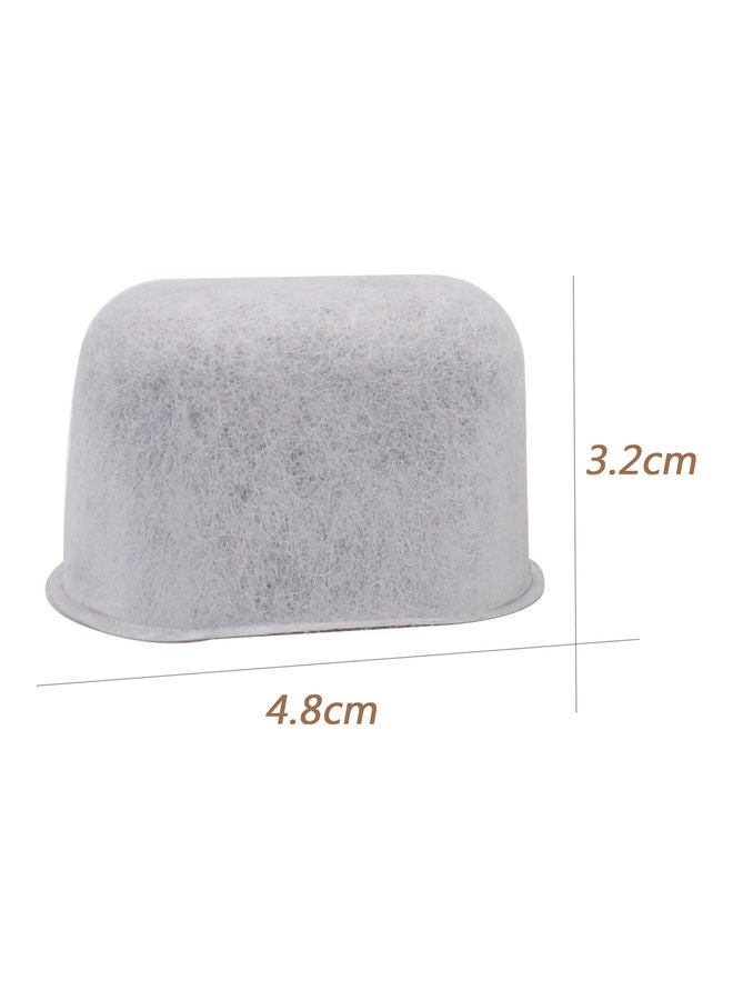 12-Piece Replacement Coffee Filter White 4.8 x 3.2cm