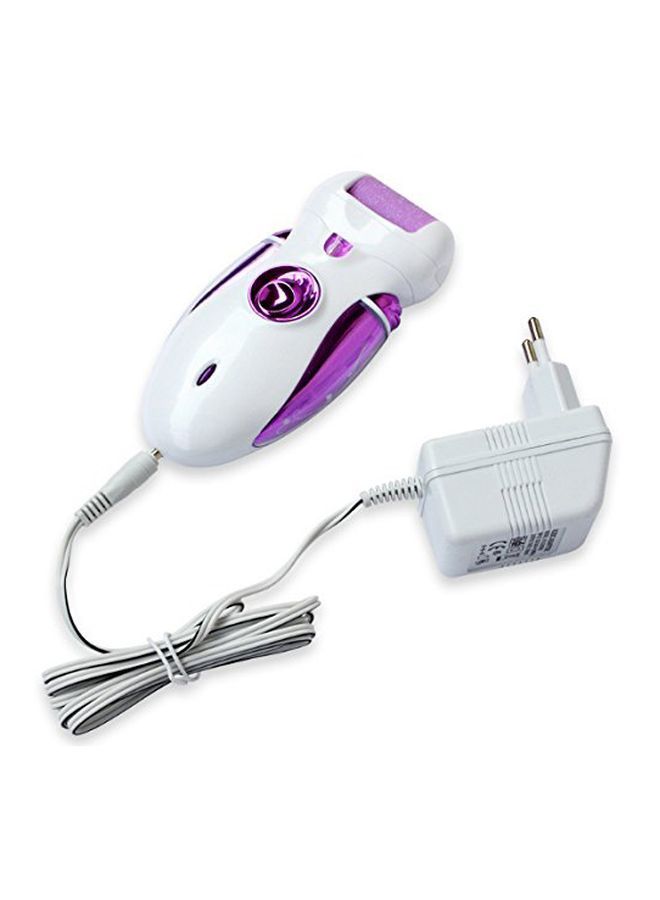 4-In-1 Rechargeble Electric Epilator White/Purple