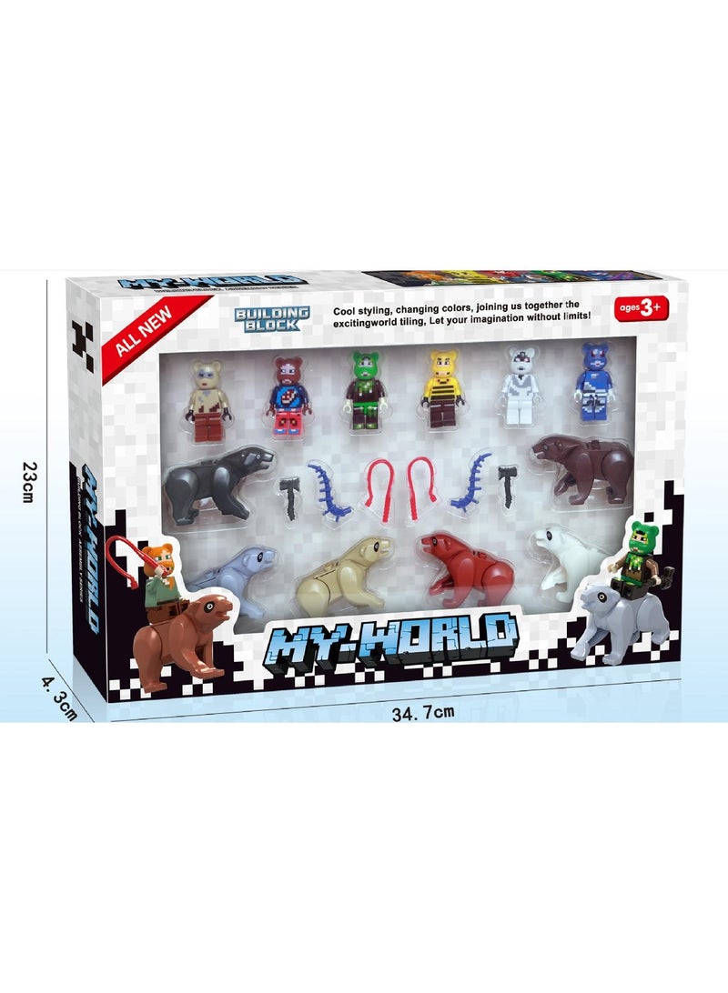 Minecraft Craft  Action Figures  Toys to Create Explore and Survive  Authentic Pixelated Designs Collectible Gifts for Kids