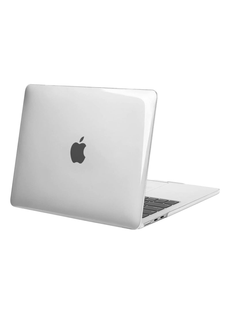 Compatible with MacBook Air 13.6 inch Case 2024 2023 2022 Release M3 A3113 M2 A2681 with Liquid Retina Display & Touch ID, Protective Plastic Hard Shell Case Cover, Crystal Clear