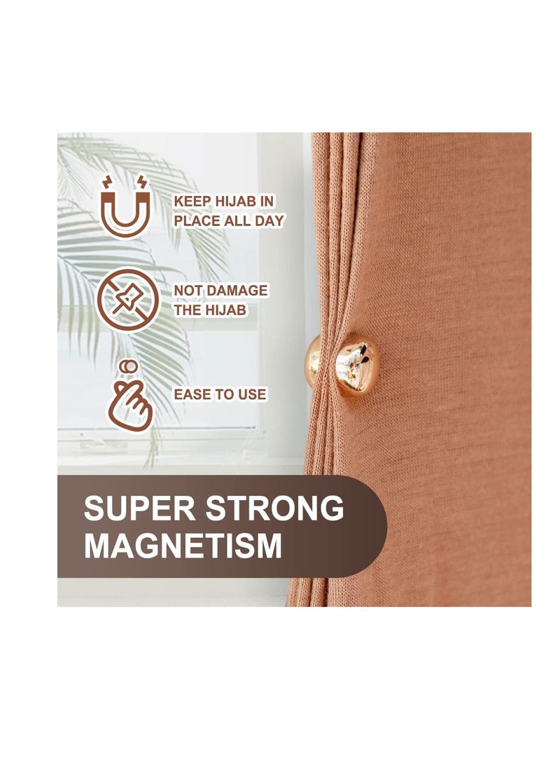 Hijab Magnetic Pins, Premium Strong Magnetic Hijab Pins for Women, No-Snag Multi-Use Colorful Scarf Small Magnetic Hijab Magnets, Commercial Strength Hijab Pins for Women Clothing Scarf