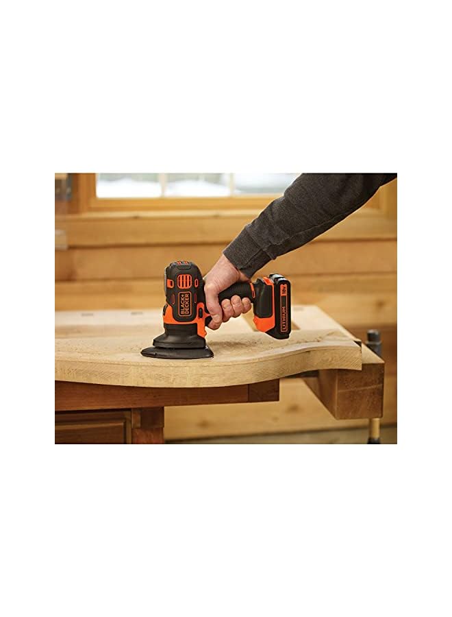 & Decker Multi-Evo Multitool Sander Attachment with 5 Sanding Sheets , Orange/Black - MTSA2-XJ, 2 Years Warranty