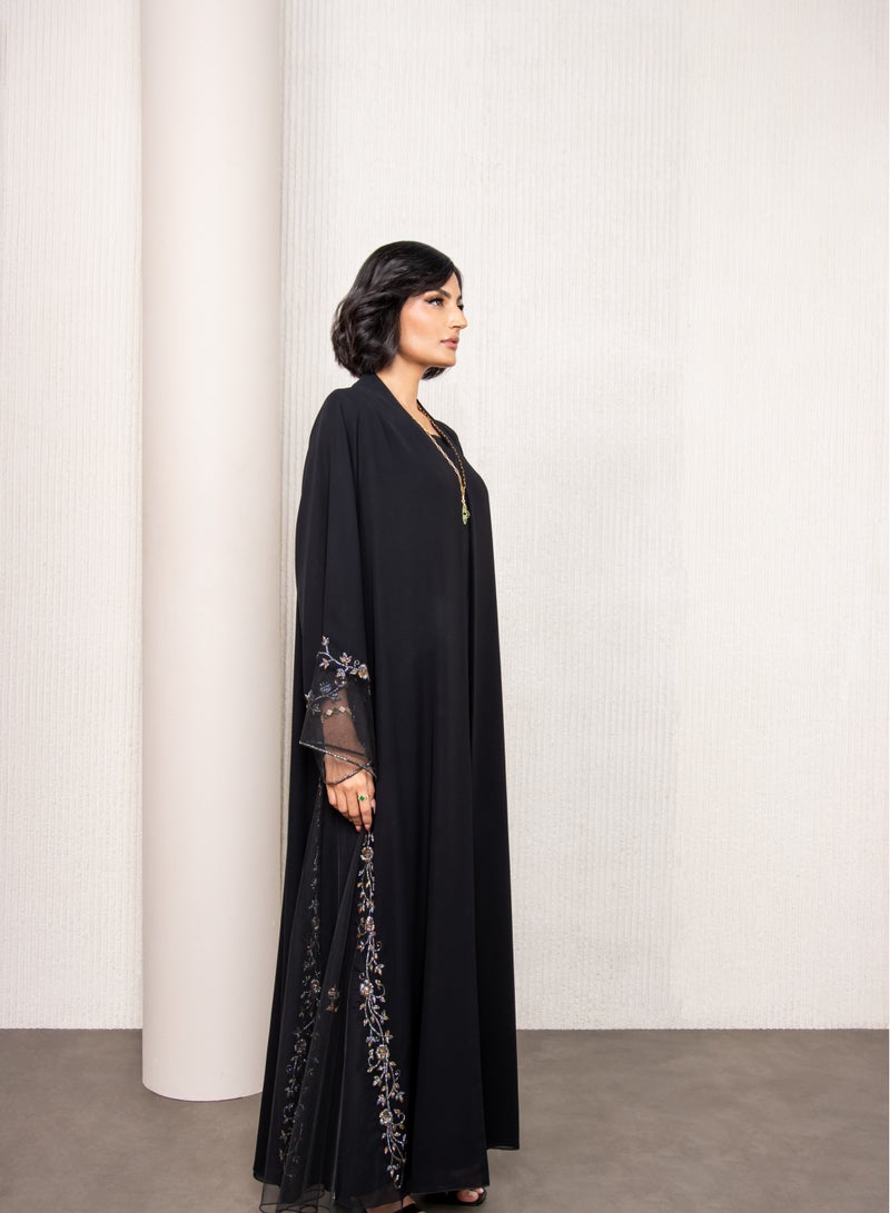 Luxury Abaya chiffon with handmade