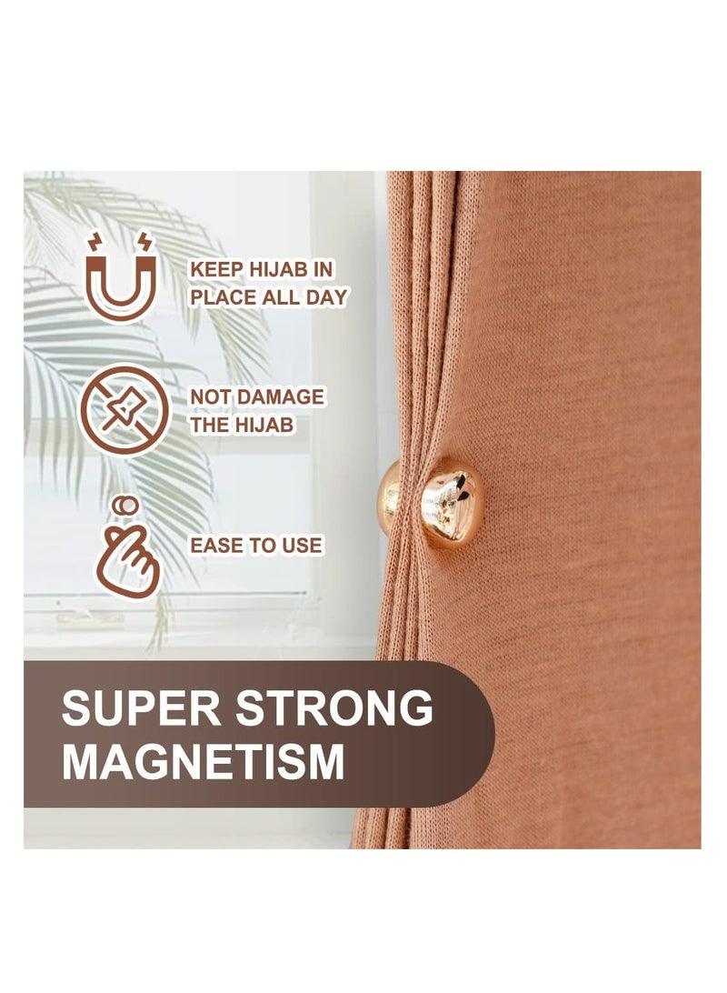 Premium Magnetic Hijab Pins for Women, Strong No-Snag Multi-Use Colorful Scarf Magnets, Perfect for Securely Holding Hijabs in Place