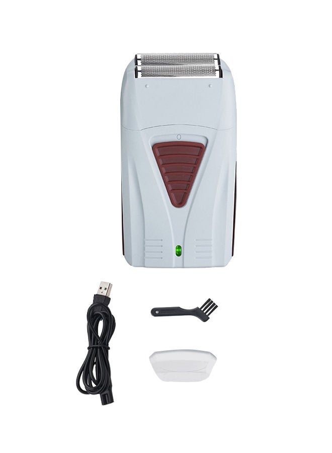 5-Piece Rechargeable Electric Shaver Set White/Black