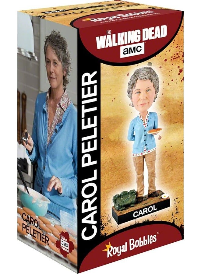 Royal Bobbles The Walking Dead Carol Peletier Bobblehead, Premium Polyresin Lifelike Figure, Unique Serial Number, Exquisite Detail