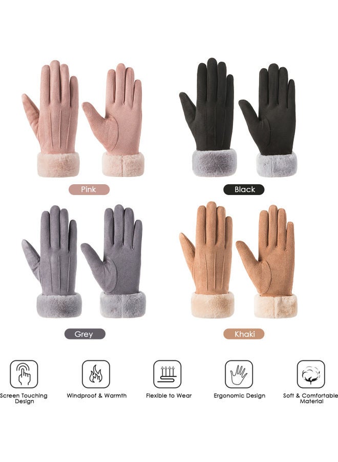 Winter Warm Lining Touching Screen Gloves 26 x 3 14cm