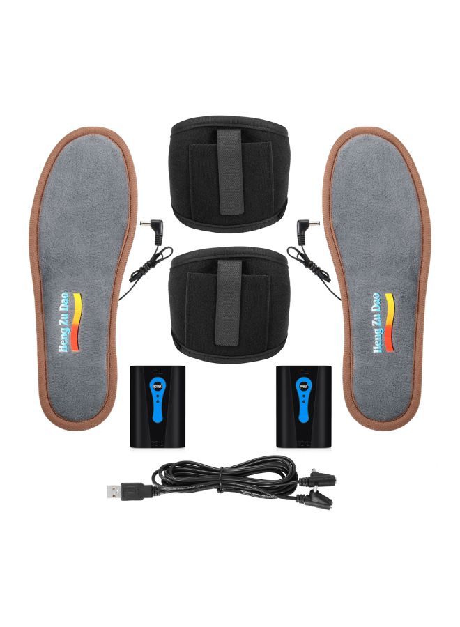 Electric Heated Insoles With Accessories Set