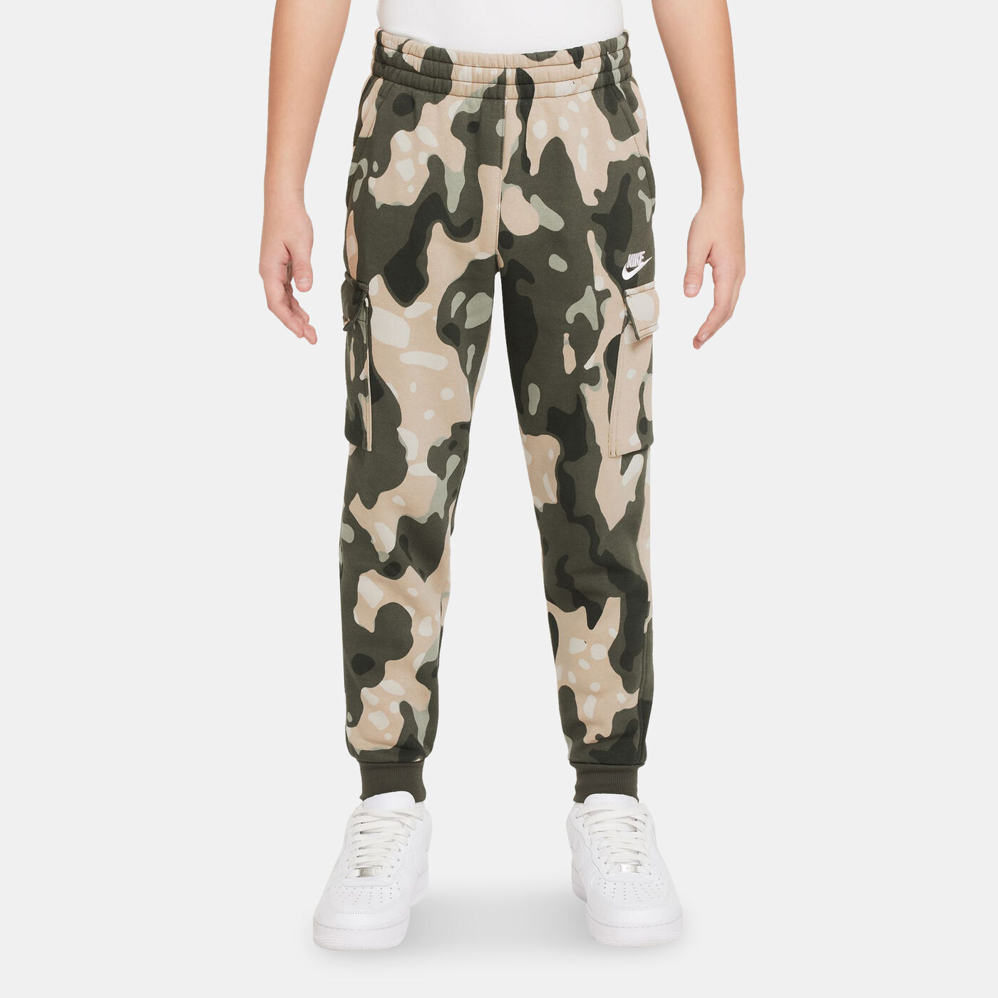 Kids' Sportswear Club Camo Cargo Pants