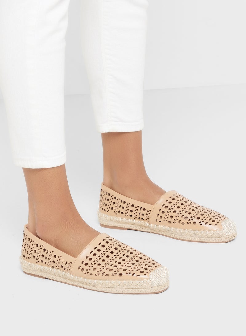 Laser Cut Out Espadrille