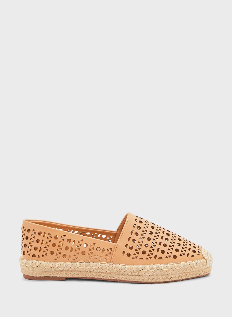 Laser Cut Out Espadrille