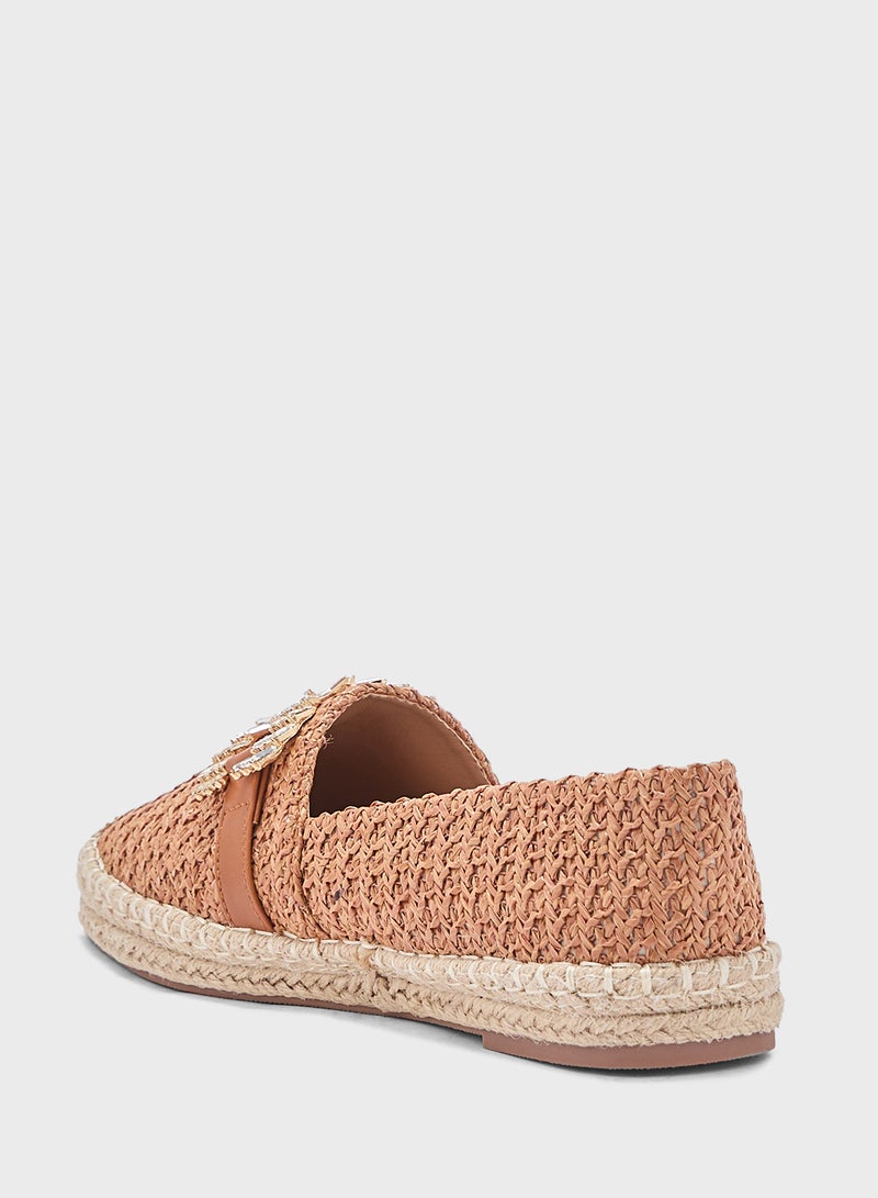 Diamante Trim Espadrille