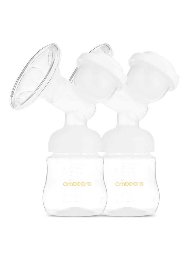 Double Electric USB Breast Pump BPA Free with Milk Bottle