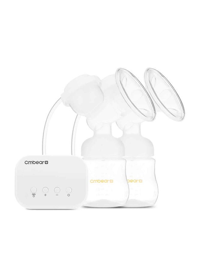 Double Electric USB Breast Pump BPA Free with Milk Bottle