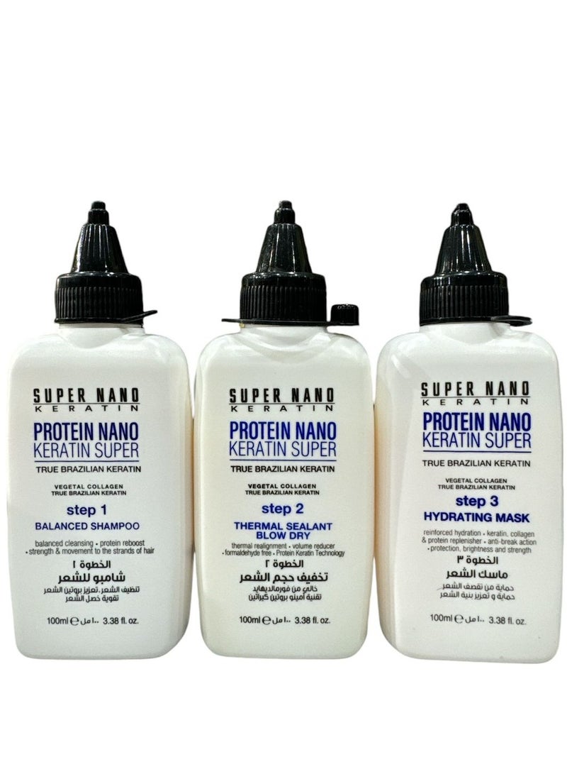 PROTEIN NANO HAIR KERATIN KIT 3*100ML