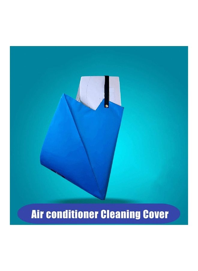 Waterproof Air Conditioner Cleaning Cover Blue