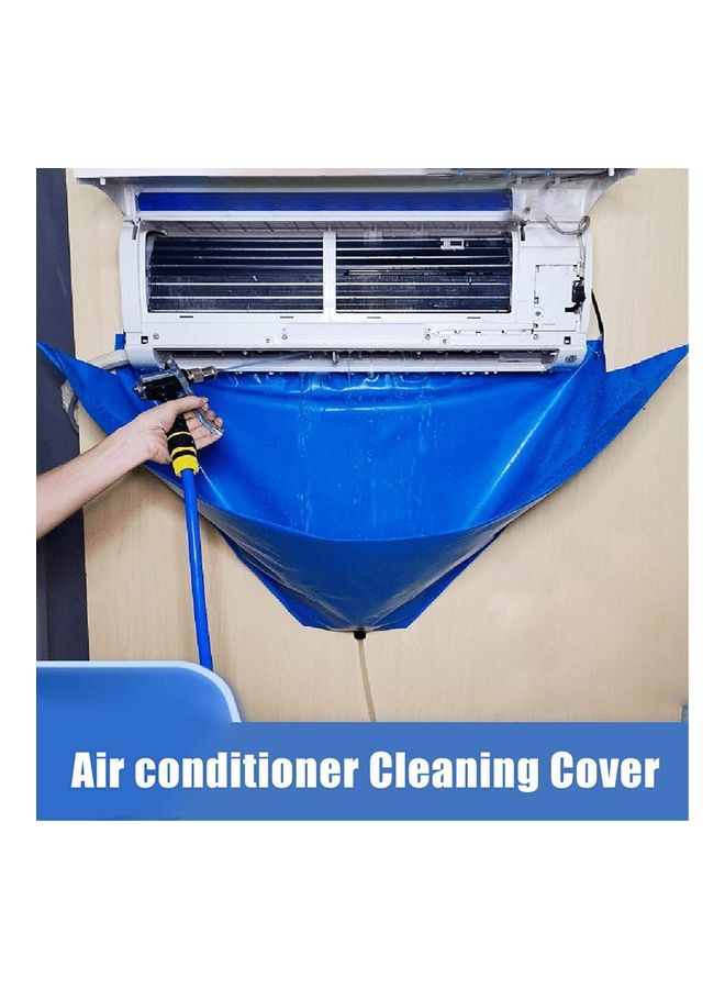 Waterproof Air Conditioner Cleaning Cover Blue