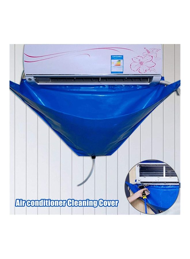 Waterproof Air Conditioner Cleaning Cover Blue