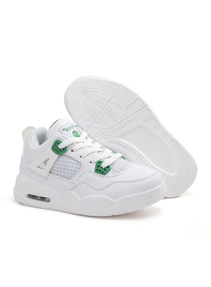 Kid Shoes Boys Girls Sneakers Lace Up Skate Shoes Durable Walking Casual Shoes