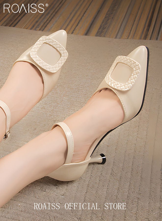 Classic Mid Heels Sandals for Women and Ladies Casual Shoes New Arrival Elegant Shoes