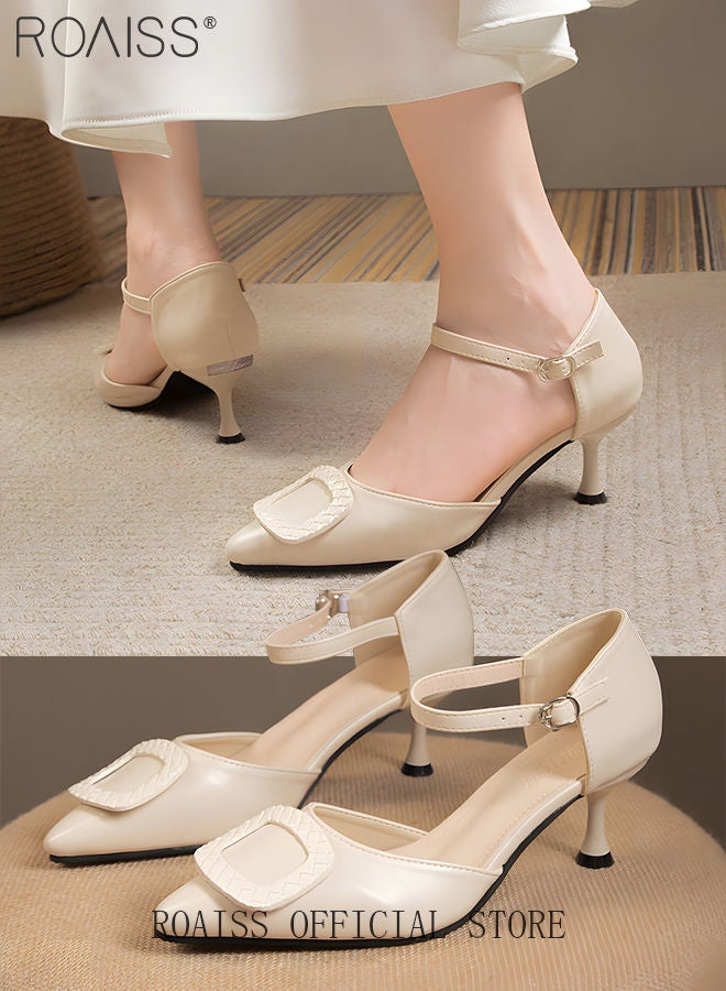 Classic Mid Heels Sandals for Women and Ladies Casual Shoes New Arrival Elegant Shoes