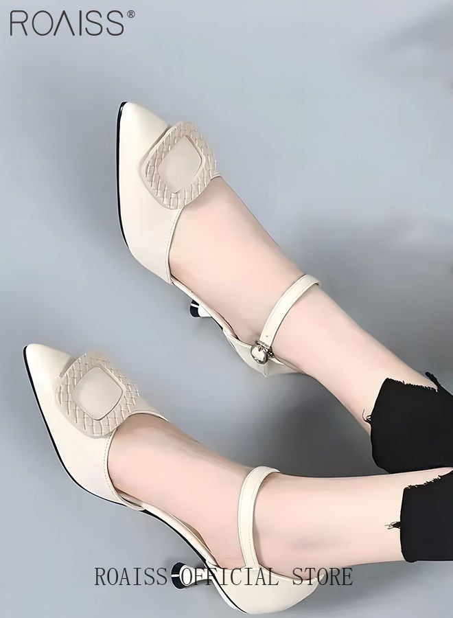 Classic Mid Heels Sandals for Women and Ladies Casual Shoes New Arrival Elegant Shoes