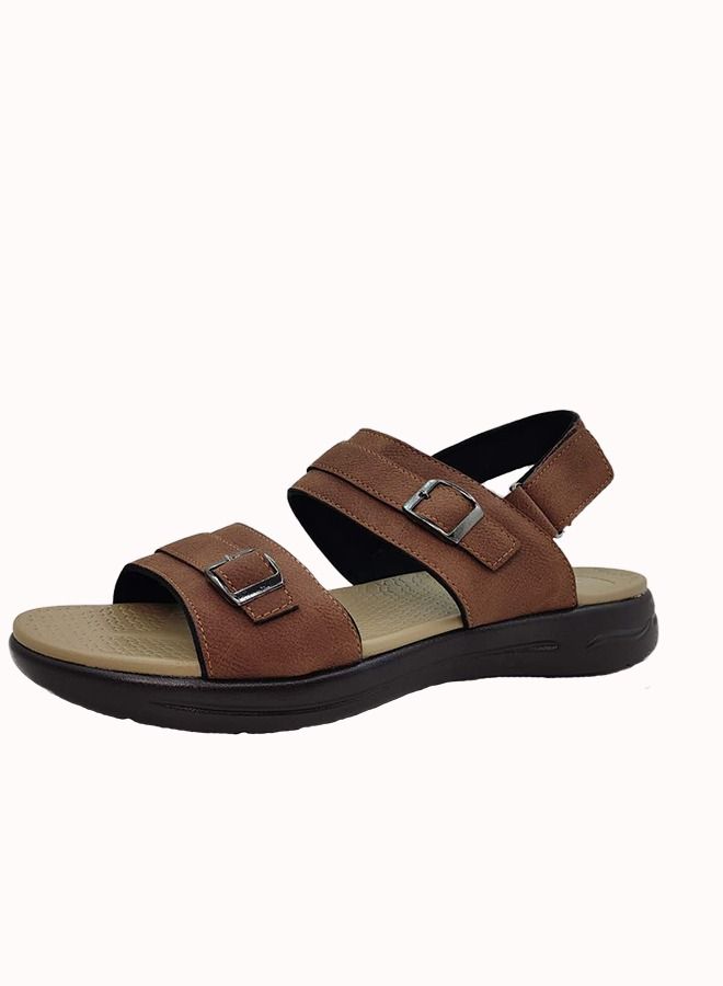 Men's Casual Flat Arabic Sandal Brown