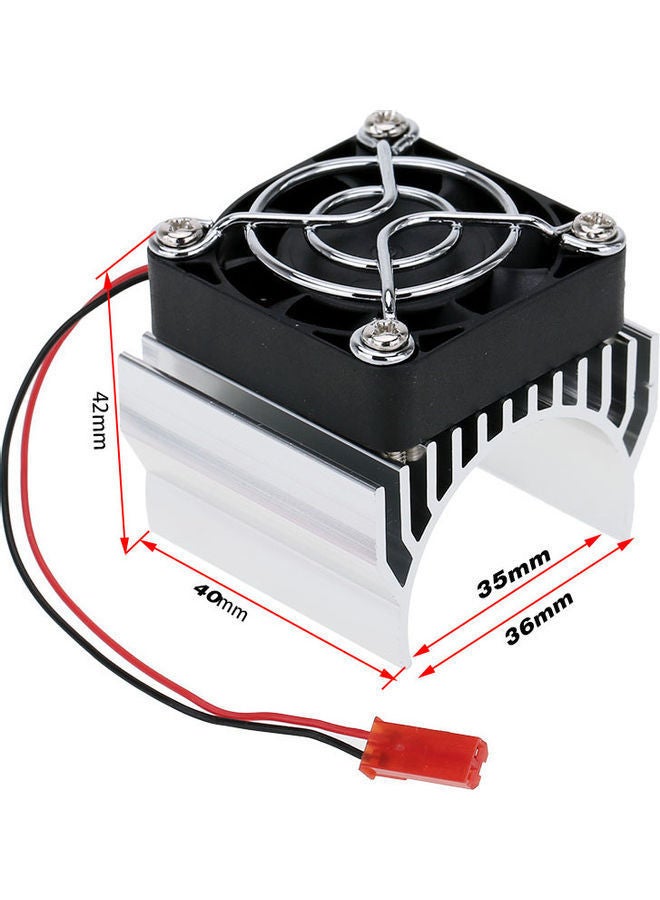 7020 Motor Heat Sink With Cooling Fan 4.6 x 4.2 4.6cm