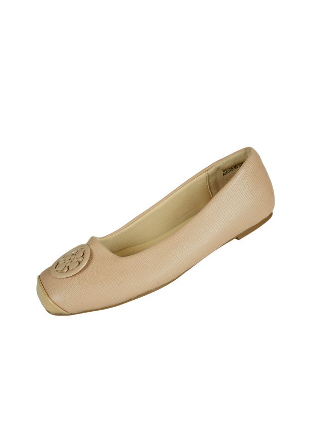 092-2691 Michelle Morgan Ladies Flat Casual Shoes 219RA015 Nude