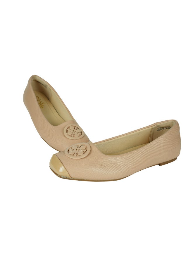 092-2691 Michelle Morgan Ladies Flat Casual Shoes 219RA015 Nude