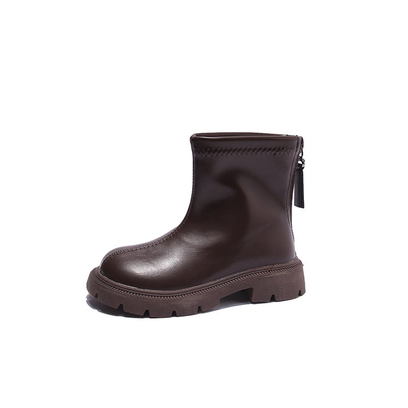 2022 Autumn Kids Martin Boots Thick Sole British StyleBrown Brown