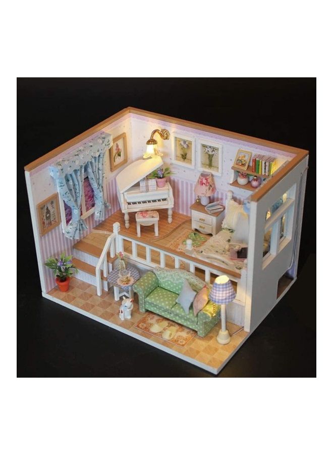 DIY Miniature Wooden Doll House Furniture Kit 17 x 13.5 12.3cm