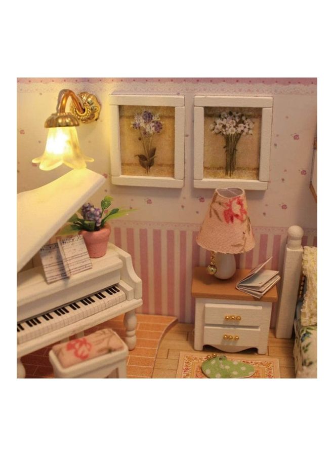 DIY Miniature Wooden Doll House Furniture Kit 17 x 13.5 12.3cm