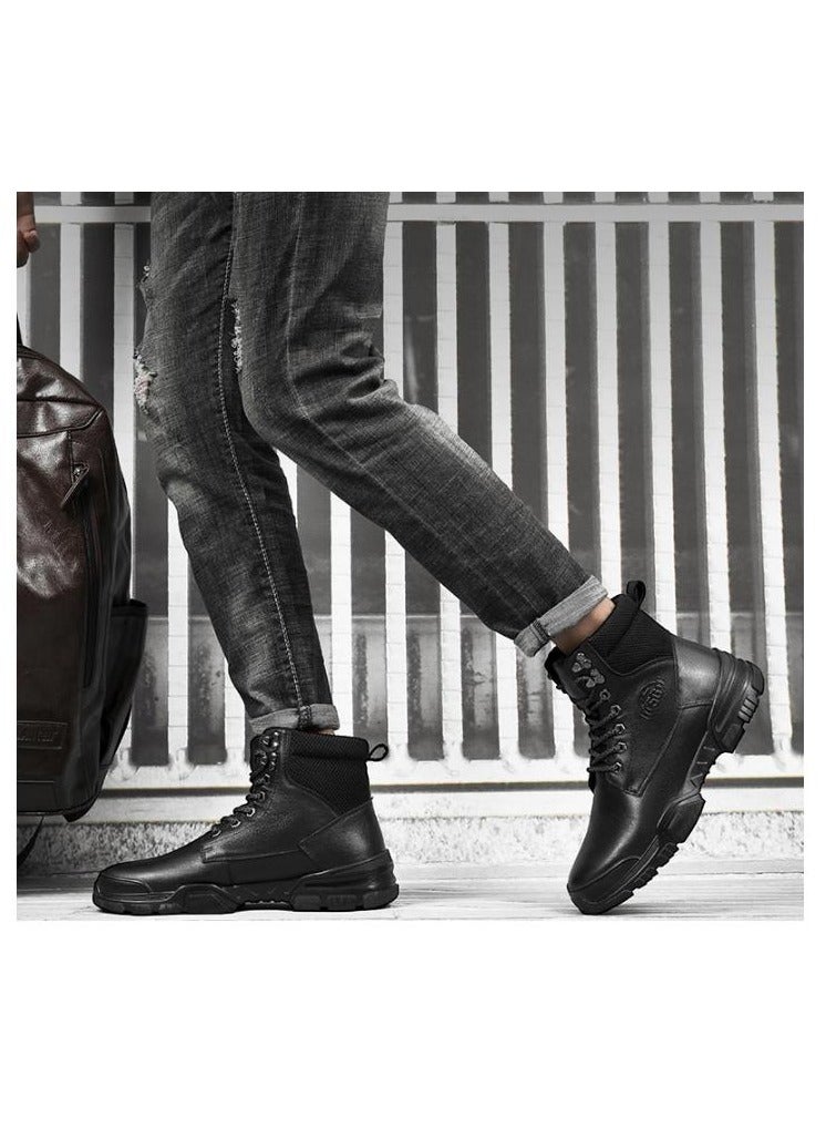 New Men's Casual Leather Boots